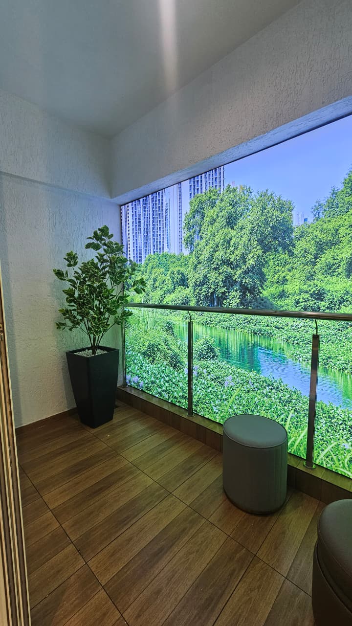 Private scenic balcony deck