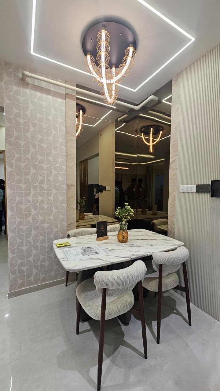 Formal dining room with refined styling