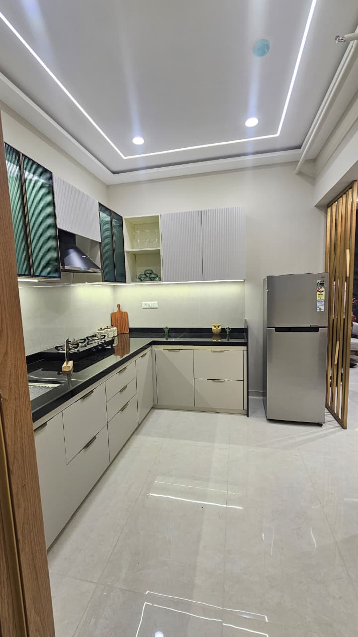 Gourmet modular kitchen layout